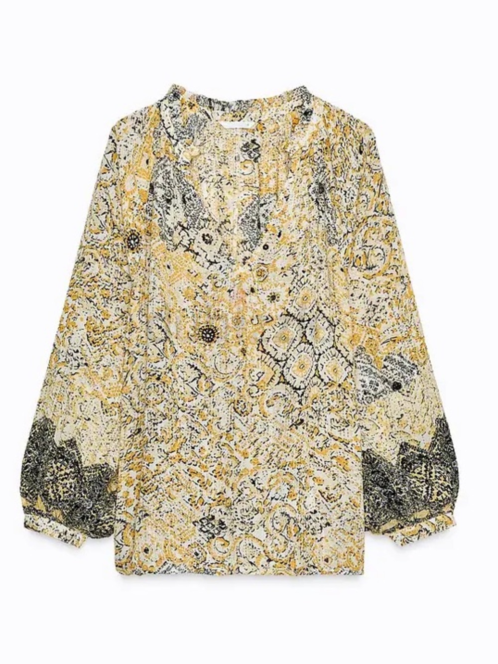 Zara Metallic Blouse